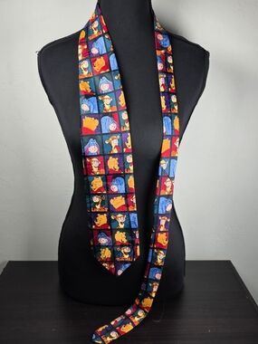 90s Disney Winnie the Pooh Tigger Eeyore Piglet Necktie
